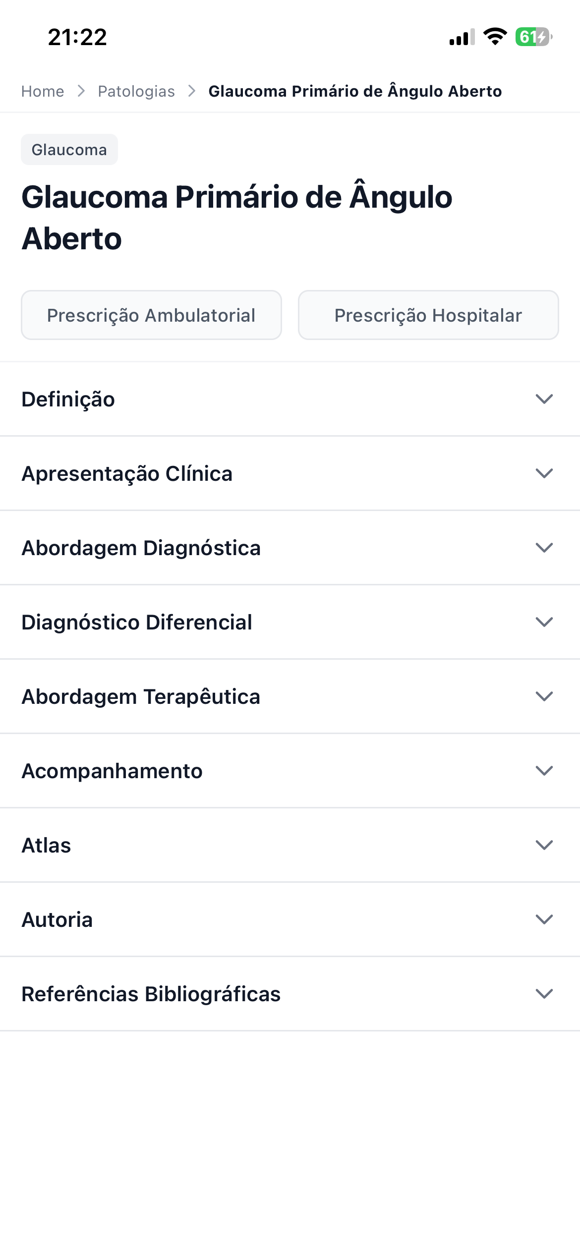 Tela de Patologia